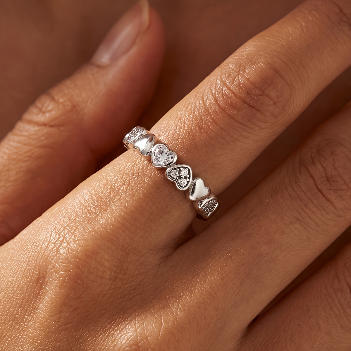 Women's Heart-Shaped Daily Versatile Fashion Ring